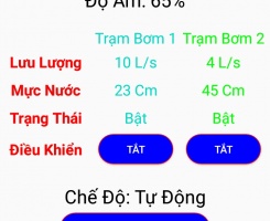 Mô Hình Trạm Bơm Nước Ứng Dụng IOT Điều... Mô Hình Trạm Bơm Nước Ứng Dụng IOT Điều Khiển Qua Điện Thoai Và Tư Động